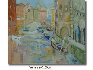 Venise, une toile de Germaine Rees