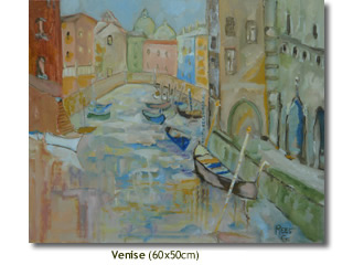 Venise, une toile de Germaine Rees