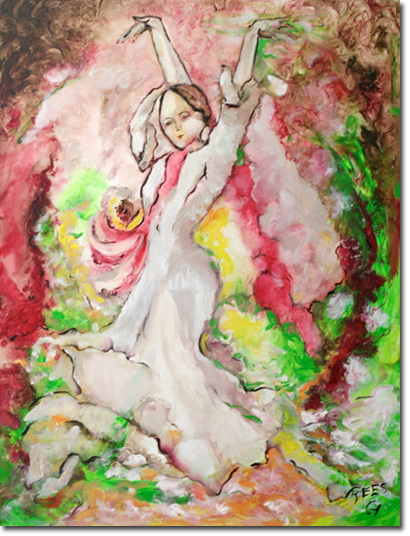 Au printemps de mes vingt ans, une toile de Germaine Rees