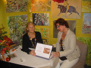Germaine Rees expose ses toiles à Ostwald, octobre 2008