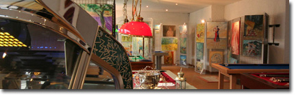 Vue de la galerie d'art Germaine Rees à Strasbourg, route de Schirmeck