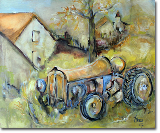Le tracteur abandonné
