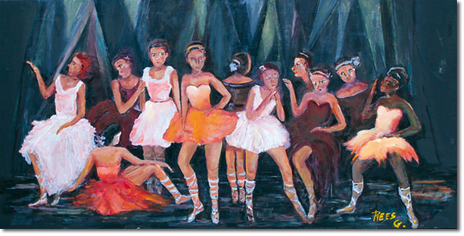 La troupe, un tableau de REES G.