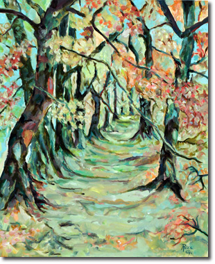 Chemin d'automne - Germaine Rees - REES G.